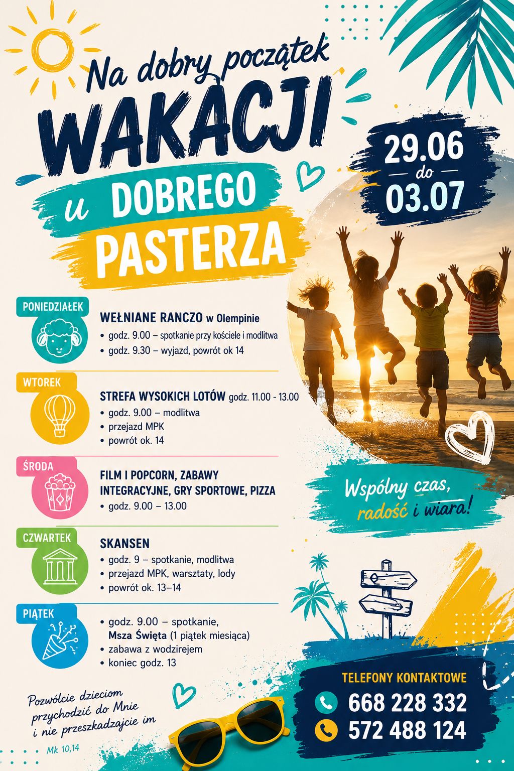 plakat wakacje